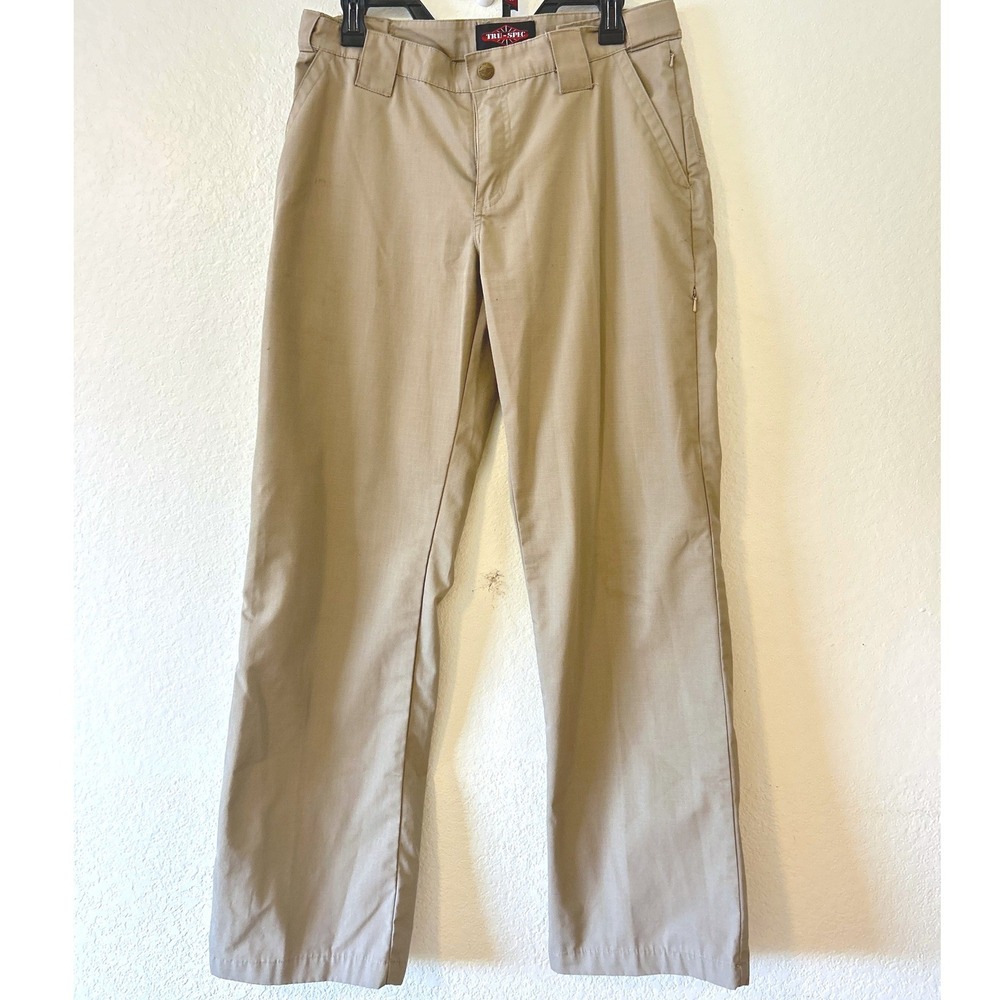 TRU-SPEC 24-7 Series Women Khaki Tactical Ripstop Pants Size 8/32 Tan Cargo Work